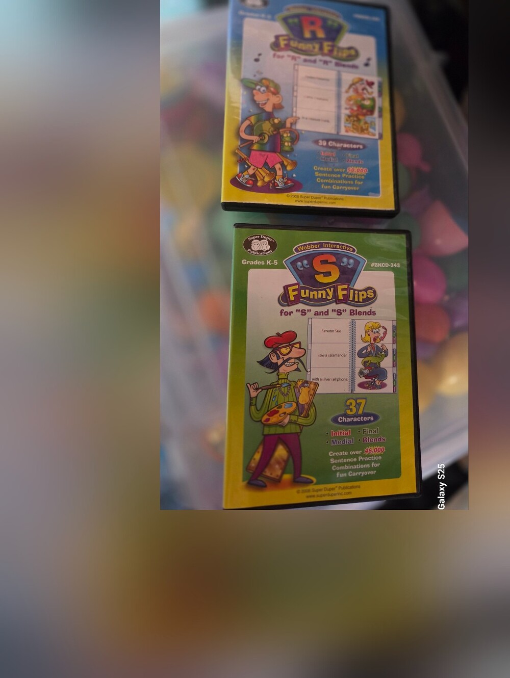 Funny Flips 'S' & 'SH' Blends Learning Game - Green